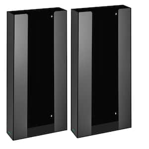 Quad Box Capacity Acrylic Black Glove Dispenser (2-Pack)