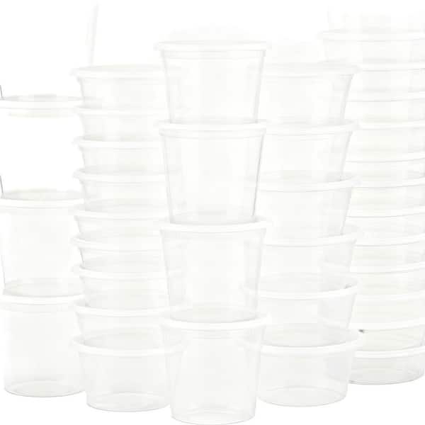 20 Sets 8/16/32 oz. Plastic Airtight Food Storage Containers with Lids, BPA Free, Food Grade, Freezer Safe