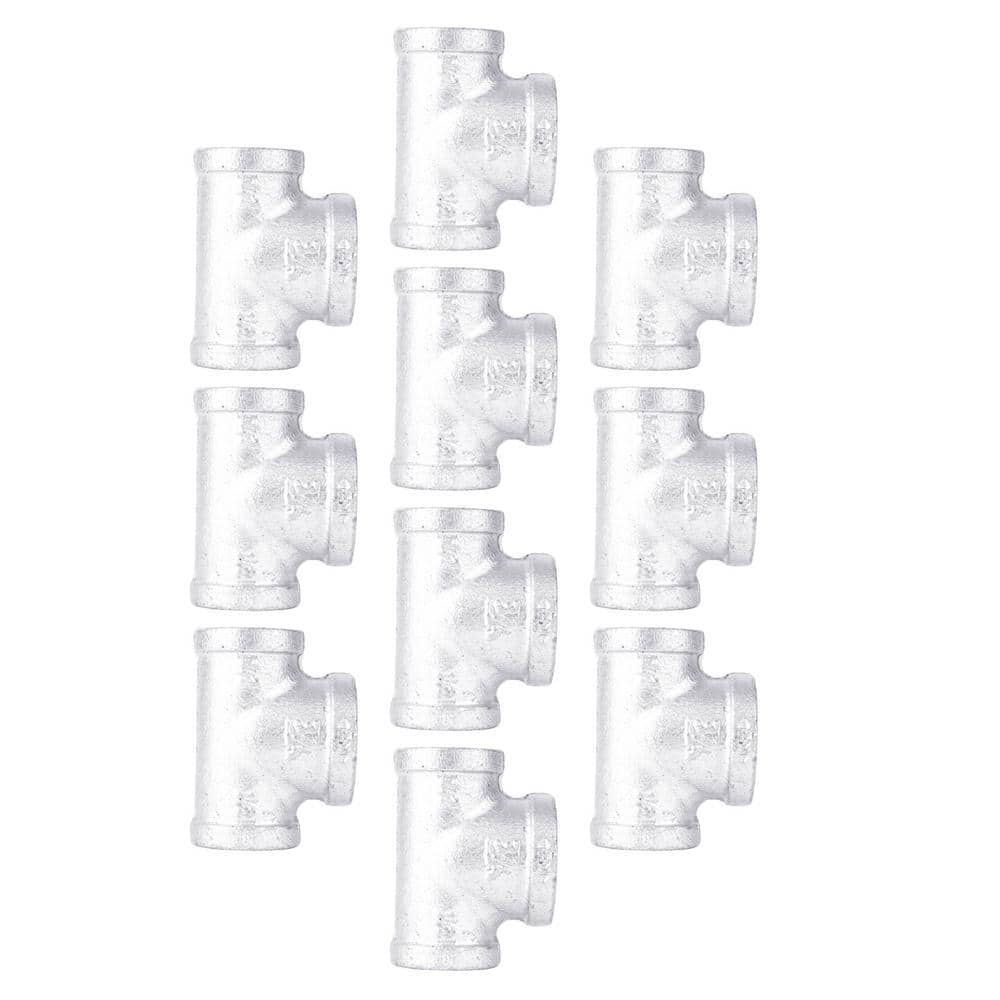 1/2 in. x 1/2 in. x 3/4 in. Galvanized Iron FPT x FPT x FPT Reducing Tee Fitting (10-Pack) price history on PriceWatchPro
