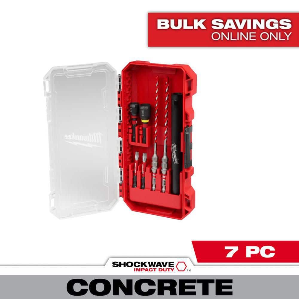 Carbide Hammer Drill Concrete Screw Installation Kit (7-Piece) price history on PriceWatchPro
