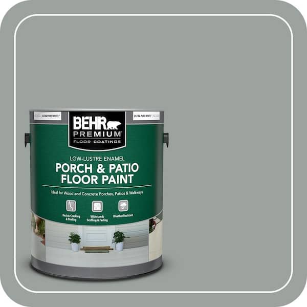 1 gal. #PPU11-16 Brampton Gray Low-Lustre Enamel Interior/Exterior Porch and Patio Floor Paint
