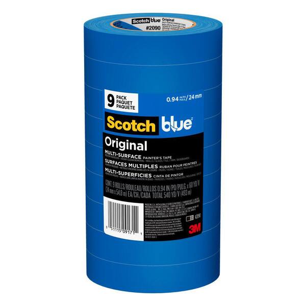  WOD PMT21B Blue Painters Tape - 3 Inch X 60 Yds