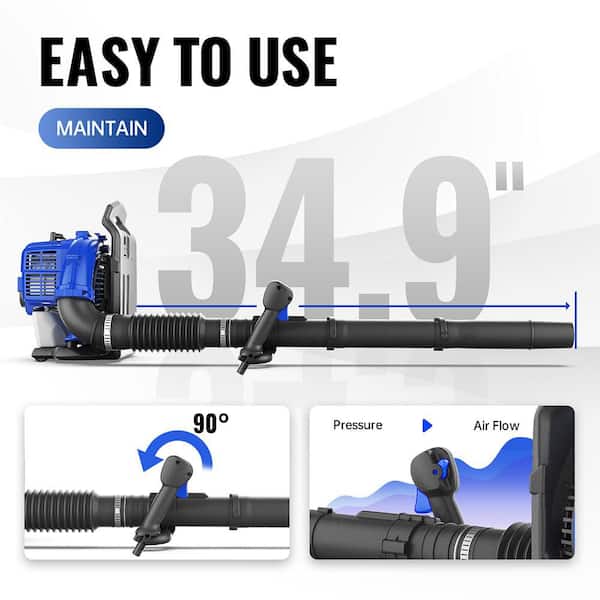 Wild Badger Power WBBPBL43 43cc 2サイクル フルクランクシャフト ガスエンジン 190MPH バッ 並行輸入品 Reviews for WILD BADGER POWER Leaf Blower Backpack, 43cc Gas