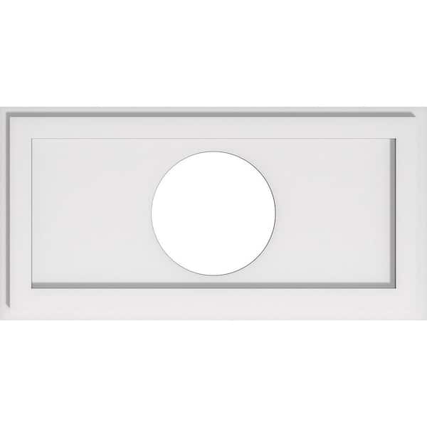 1 in. x 24 in. x 12 in PVC Medallion Moulding