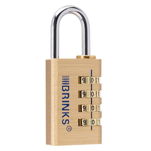 Brinks 1-3/16 in. (30 mm) Resettable Solid Brass Combination