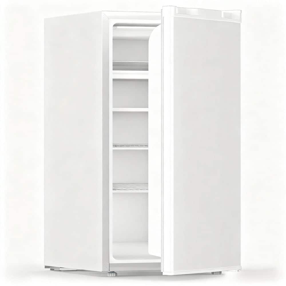 17.52 in. 3.2 cu. ft. Mini Refrigerator with Freezer, Removable Glass Shelf, Reversible Door in White price history on PriceWatchPro