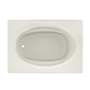 SIGNATURE 60 in. x 42 in. Rectangular Soaking Bathtub with Reversible Drain in Oyster