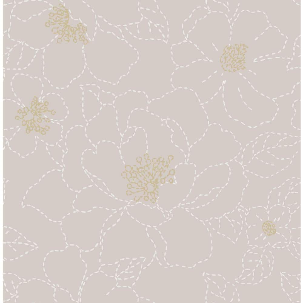 Gardena Embroidered Floral Purple Nonpasted Non Woven Wallpaper price history on PriceWatchPro