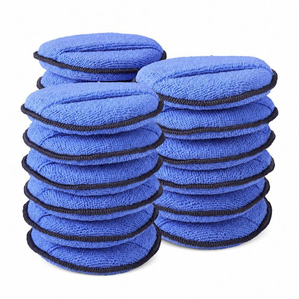 18-Pack Microfiber Foam Car Wax Applicator Pads with Finger Pocket for Polishing Cleaning Detailing Lint-Free price history on PriceWatchPro