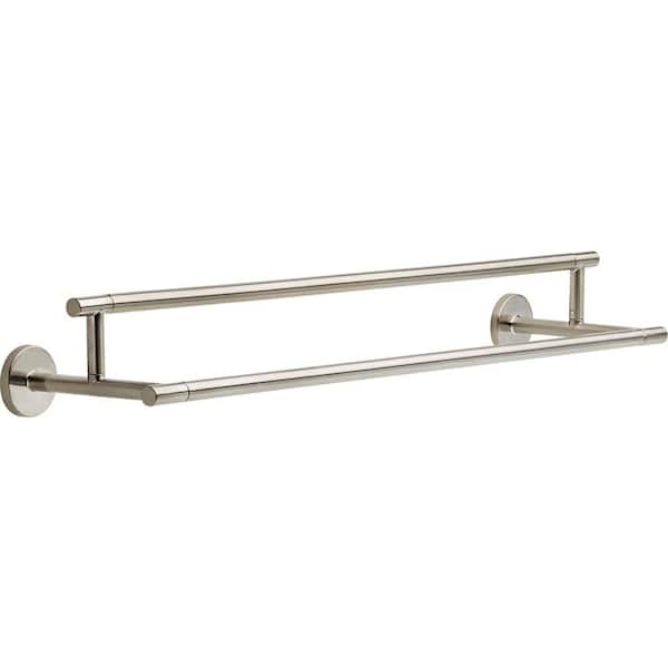 Delta Trinsic 24 in. Double Wall Mount Towel Bar Bath Hardware Accessory in Stainless Steel