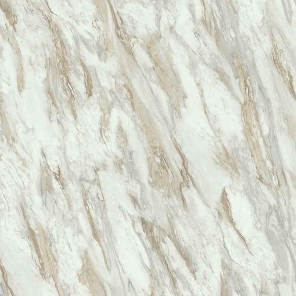 Wilsonart 4 ft. x 8 ft. Laminate Sheet in Drama Marble with Premium Textured Gloss Finish