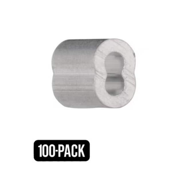 1/16 in. Aluminum Alloy Ferrule Crimping Sleeves(100-Pack)