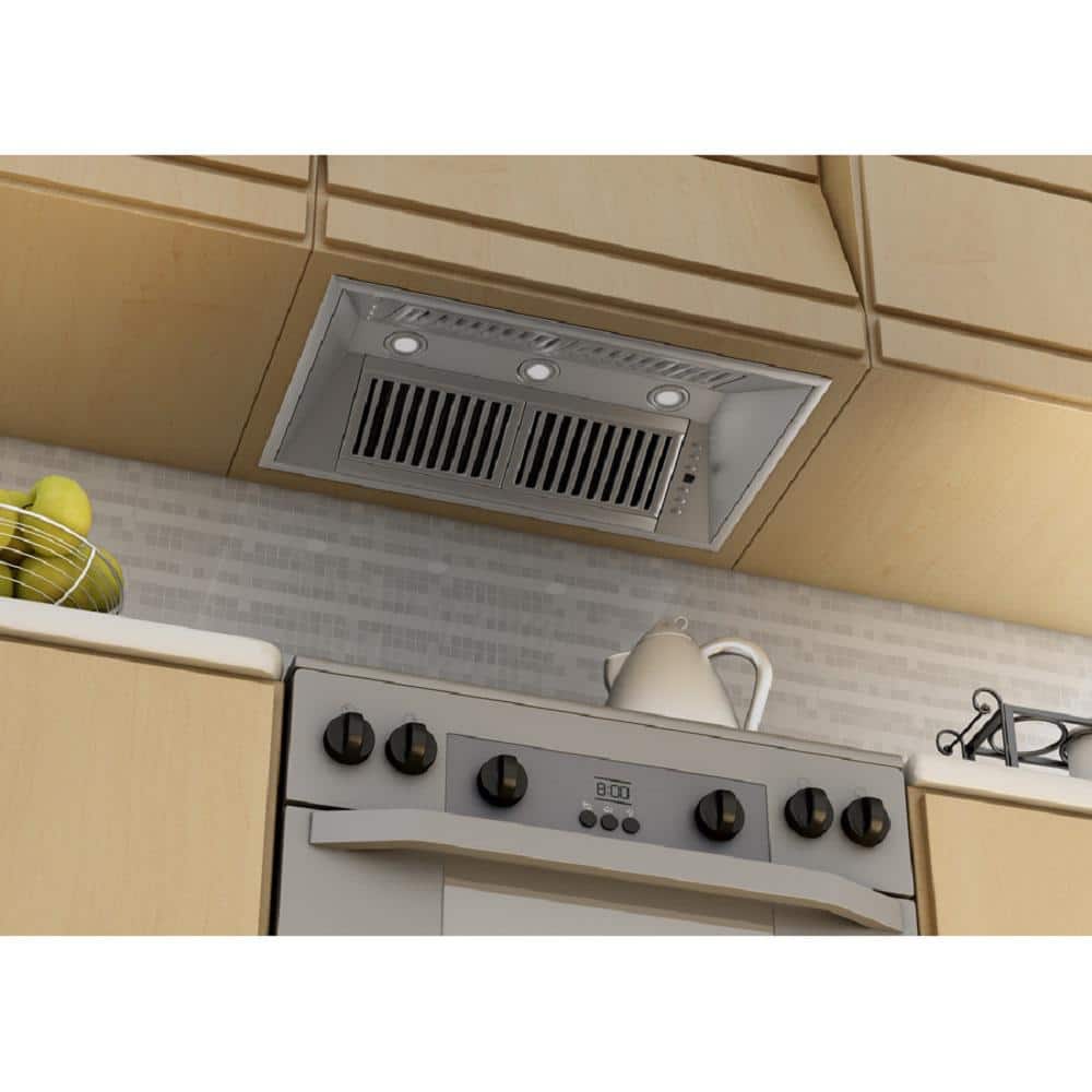34" Stainless Steel Convertible Range Hood Insert