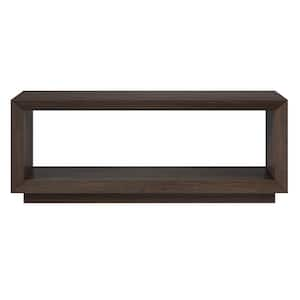 Tannen 47.5 in. Alder Brown Rectangle MDF Top Coffee Table