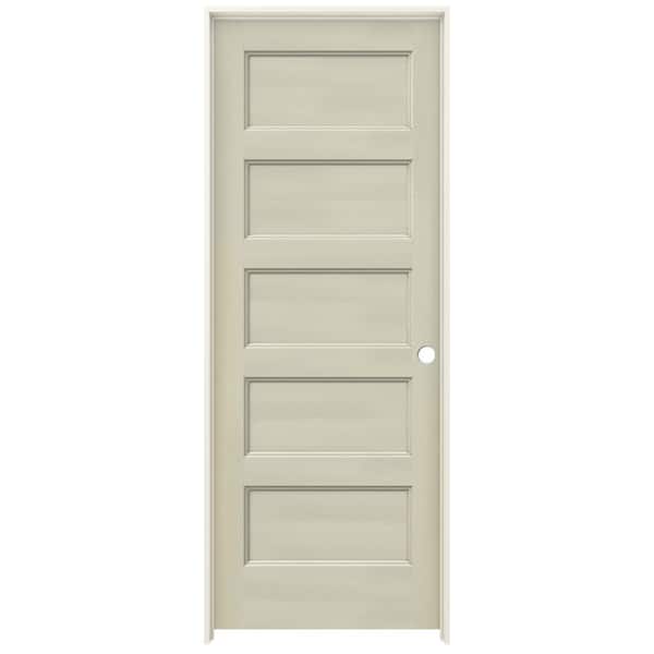 JELD-WEN 30 in. x 80 in. Conmore Desert Sand Paint Smooth Hollow Core Molded Composite Single Prehung Interior Door