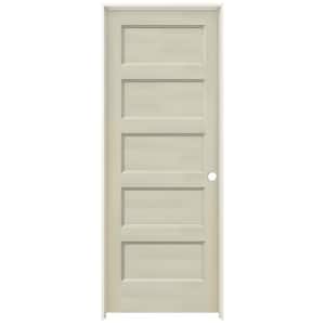 32 in. x 80 in. Conmore Desert Sand Paint Smooth Hollow Core Molded Composite Single Prehung Interior Door