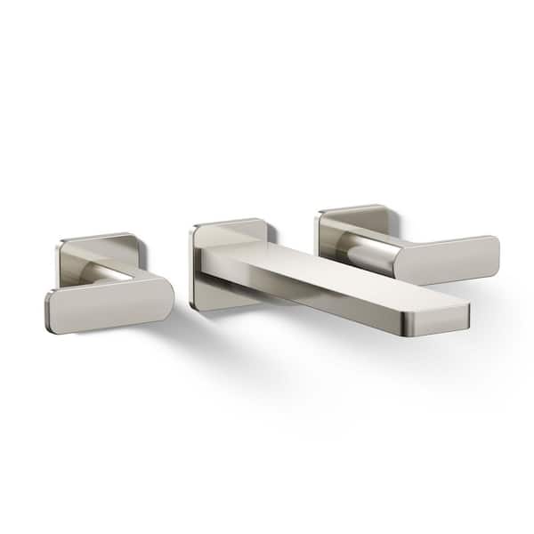 KOHLER Parallel Wall-Mount Bath Faucet Trim in Vibrant Polished Nickel