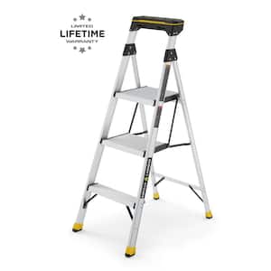4.5 ft. Aluminum Dual Platform Ladder with Tray (9 ft. Reach), 250 lb. Load Capacity Type I Duty Rating