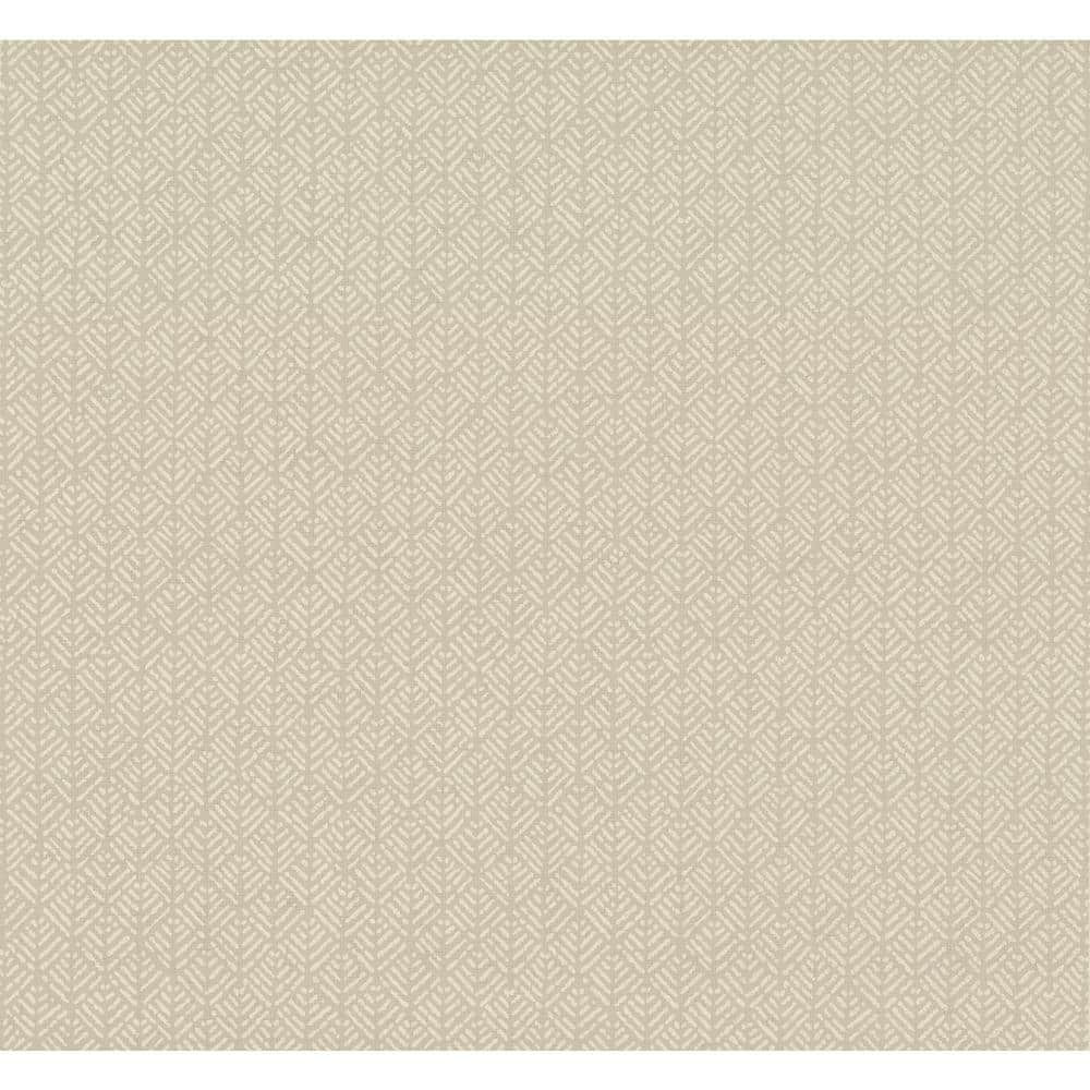 Ronald Redding Tan Paper Unpasted Matte Wallpaper Woven Texture 27 in. x 27 ft.