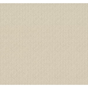 Ronald Redding Tan Paper Unpasted Matte Wallpaper Woven Texture 27 in. x 27 ft.