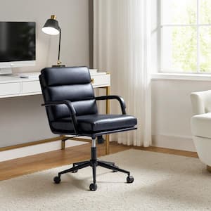 Joa Modern Leather Comfortable Ergonomic Office Chair with Tilt Lock and Center Tilt-NAVY