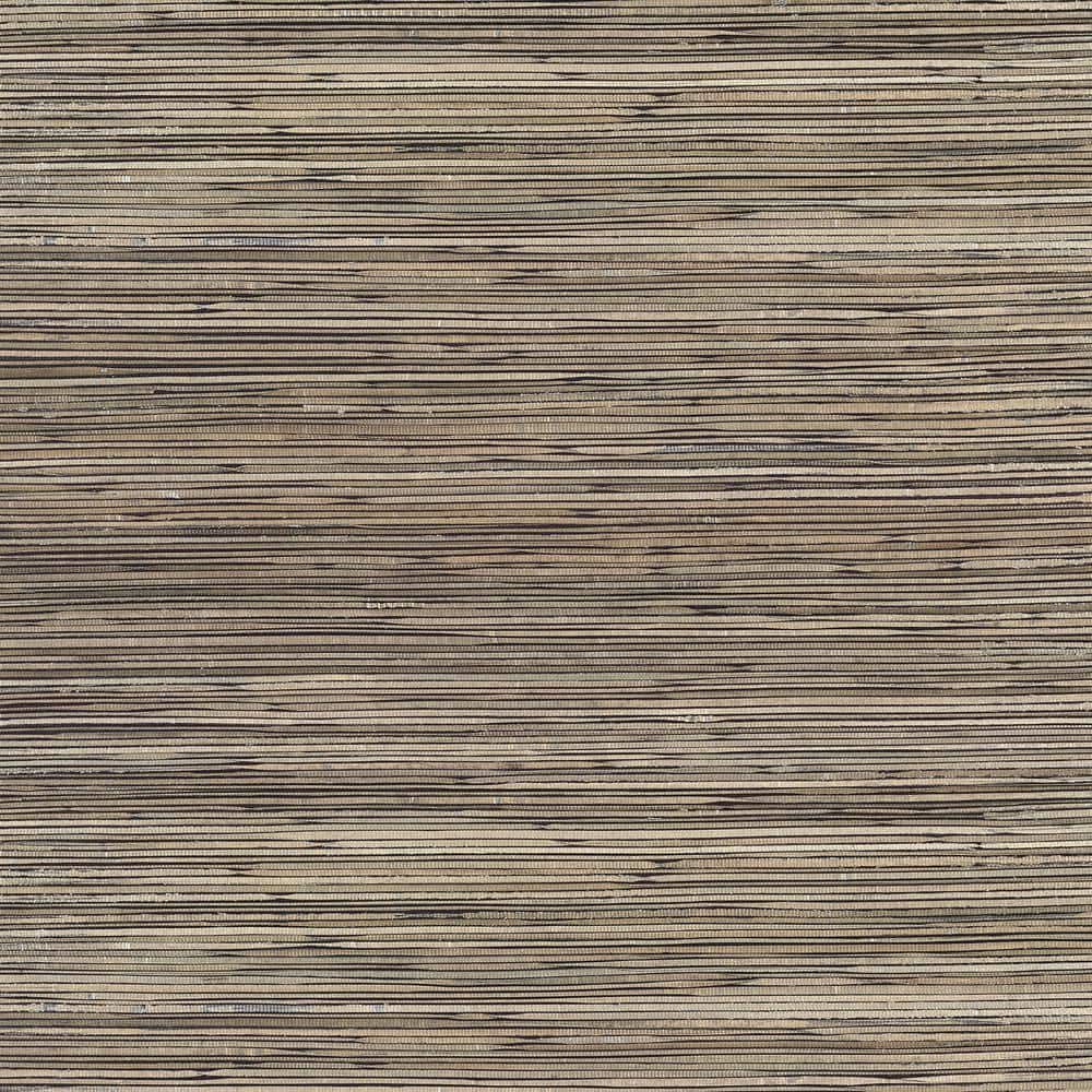 Surin Metallic Brown Grasscloth Wallpaper Roll