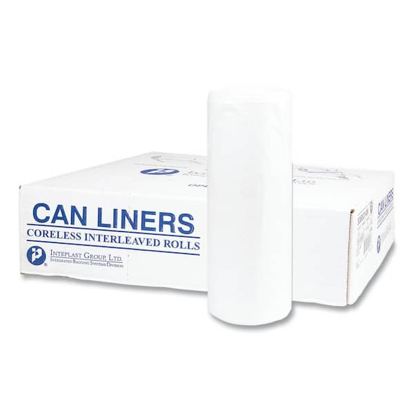 High-Density Commercial Can Liners Value Pack, 60 gal, 14 mic, 38