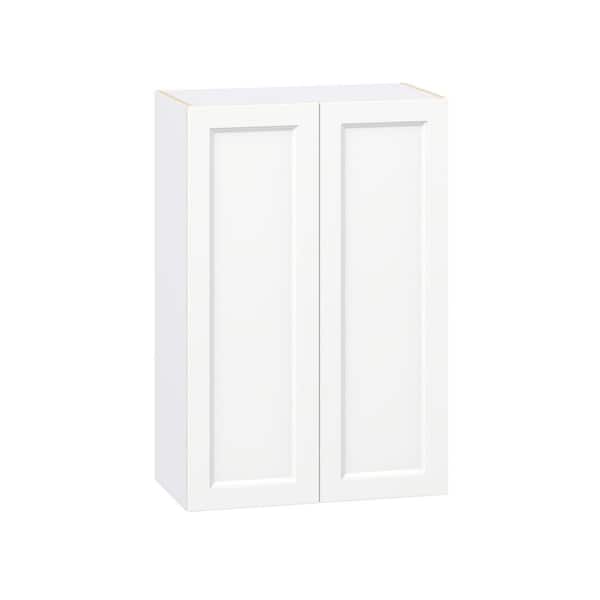 Laramie 27 in. W x 14 in. D x 40 in. H Assembled Wall Kitchen Cabinet in Painted Bright White