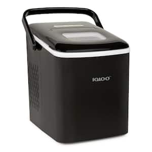 26 lbs. Portable Ice Maker with Handle in Black