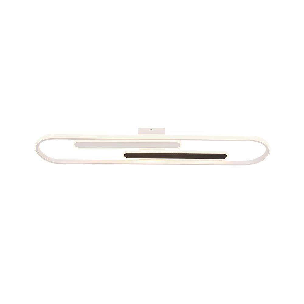 Lumin 38.6 in.W Black and White Minimalist Integrated LED Flush Mount Long Ceiling Light for Kitchen and Living Room price history on PriceWatchPro