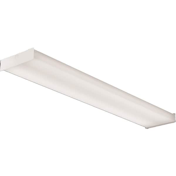 Contractor Select SBL4 Series 4 ft. Dimmable 4000K Cool White Integrated 3994 Lumen LED Square-Basket Wraparound Contractor Select SBL4 Series 4 ft. Dimmable 4000K Cool White Integrated 3994 Lumen LED Square-Basket Wraparound