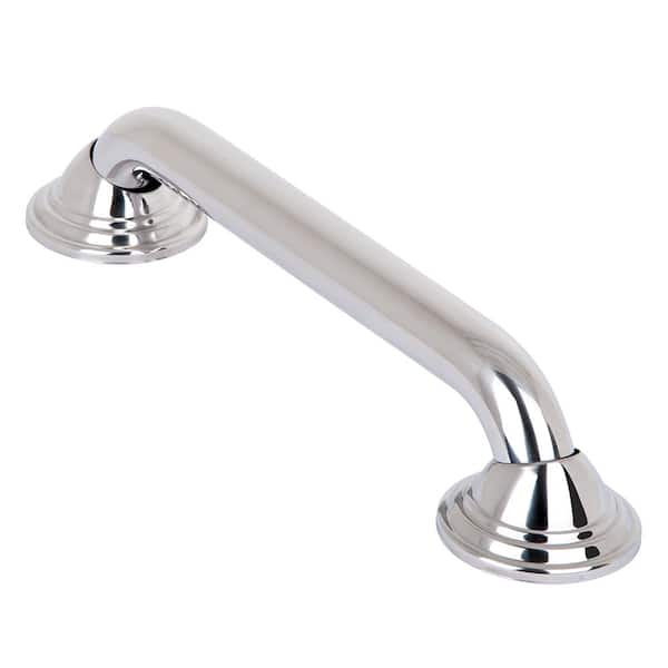 Utopia Alley Decorative Shower Safety Grab Bar, Polished Stainless Steel, 12 in.