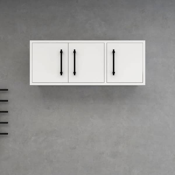 Victoria 35.6 in. W x 11.8 in. D x 13.78 in. H White Plywood Wall Overhead Floating Linen Cabinet in Gloss White