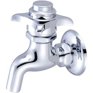 Single-Handle Wall Mounted Bathroom Utility Faucet in Chrome