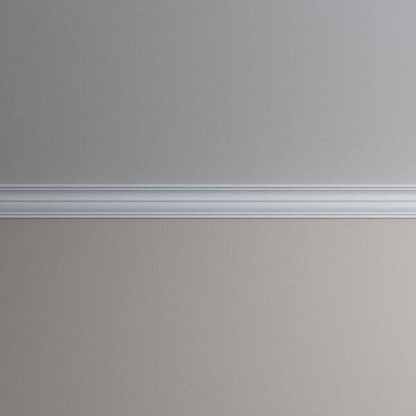 Ekena Millwork Enzo 2.5 in. D x 4 in. W x 96 in. L Polyurethane Crown Moulding
