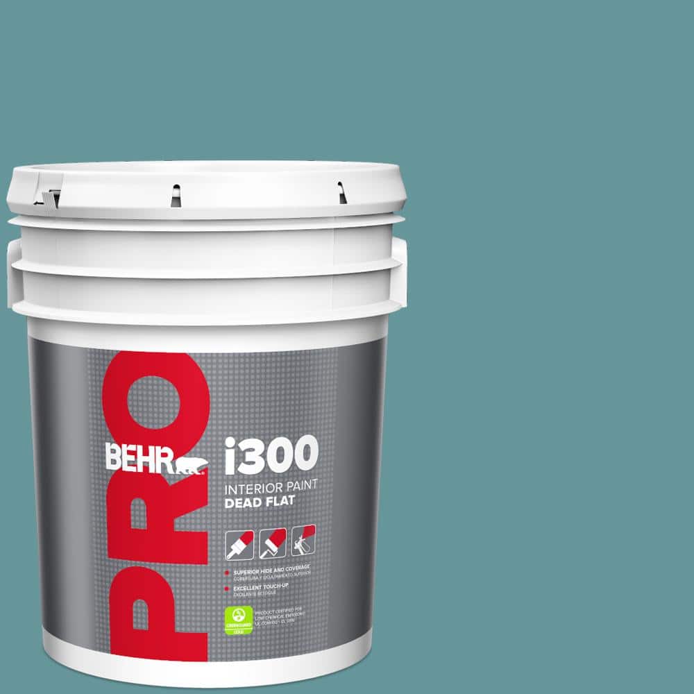 5 gal. #MQ6-33 Vintage Teal Dead Flat Interior Paint product image for price tracking