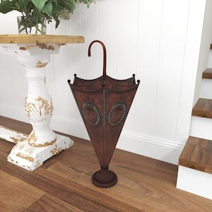 Brown Metal Umbrella Stand