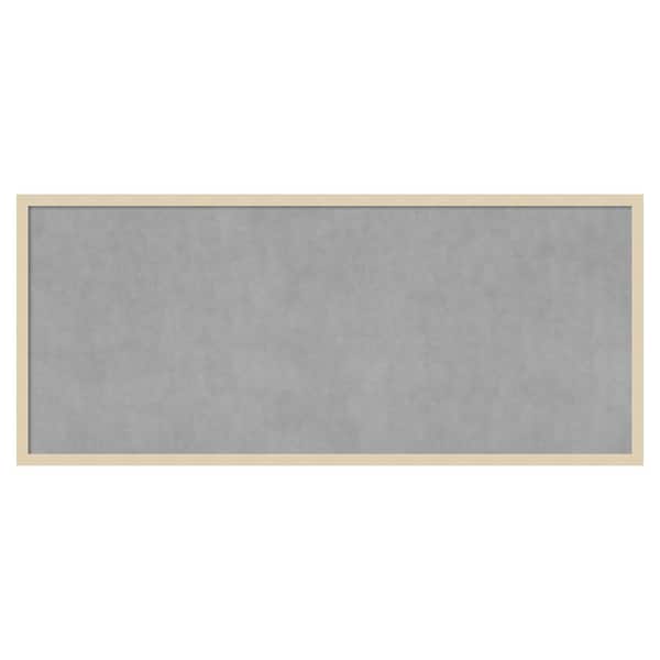 Amanti Art Svelte Natural 49 in. x 21 in Framed Magnetic Board