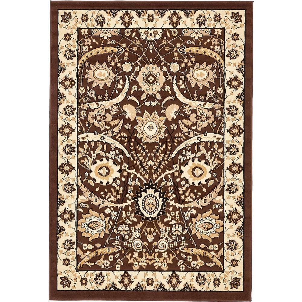 Espahan Cape Cod Brown 4' 0 x 6' 0 Area Rug price history on PriceWatchPro