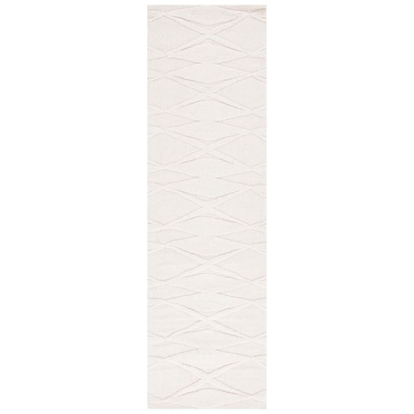 Chatham 2 ft. x 8 ft. Ivory Abstract Diamond Runner Rug