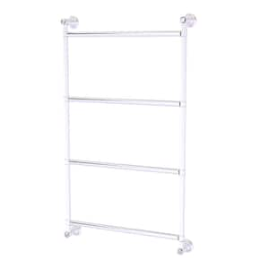 Carolina Crystal 18 in. 4-Tier Ladder Towel Rack Bar in Satin Chrome