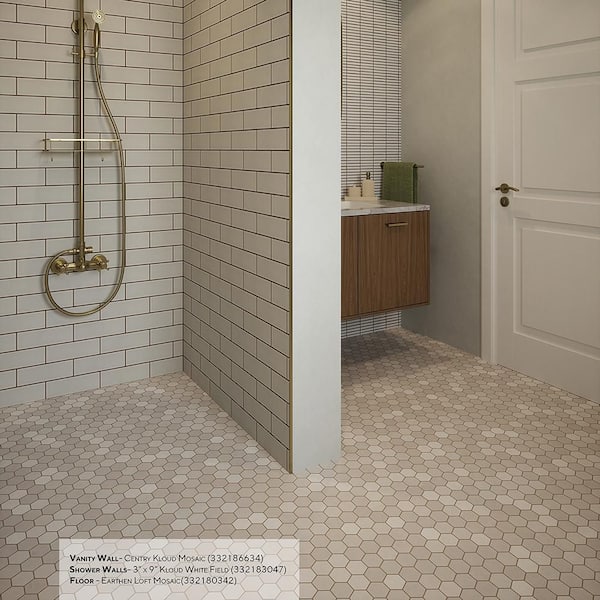 Apollo Tile (Sample) Floor and Wall Tile Mink Gray 4-in x 4-in Matte Glass Uniform Squares Mosaic Floor and Wall Tile