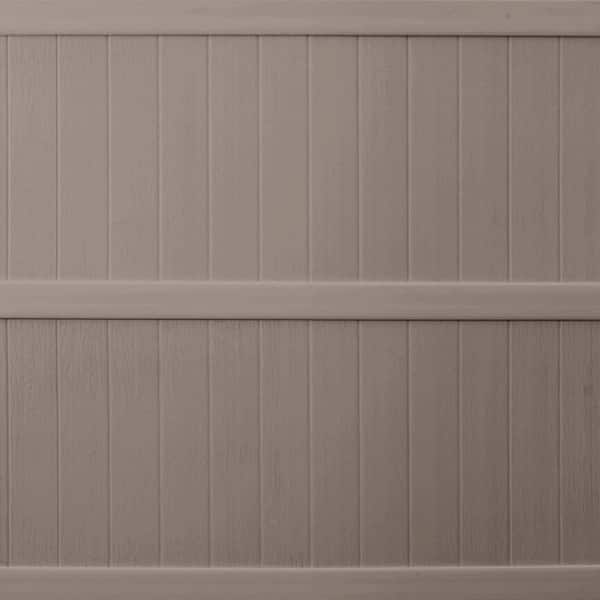 Keter 6 ft. H x 6 ft. W Taupe Vinyl Fence Panel