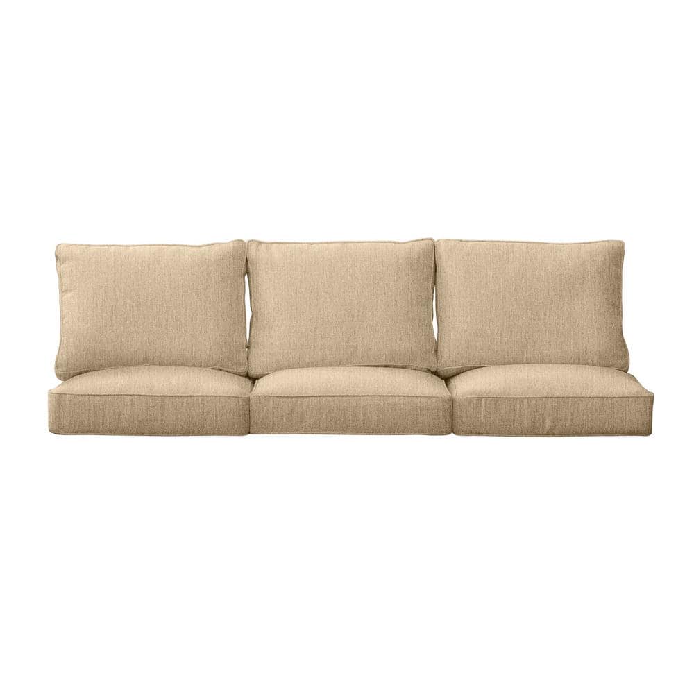 1101Design 27 in. x 29 in. Deep Seating Indoor/Outdoor Couch Cushion Set in Sunbrella Canvas