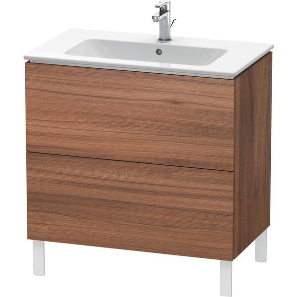Duravit L-Cube 18.88 in. W x 32.25 in. D x 27.75 in. H Bath Vanity Cabinet without Top in Natural Walnut