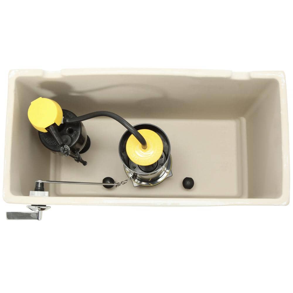 Memoirs White Ceramic Toilet Tank with Chrome Lever