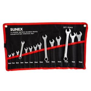 Metric Raised Panel Combination Wrench Set (14-Piece)