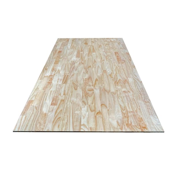 CALHOME 1/4 in. x 48 in. x 8 ft. Square Edge Unfinished Finger Joint Pine Boards (1-Piece)