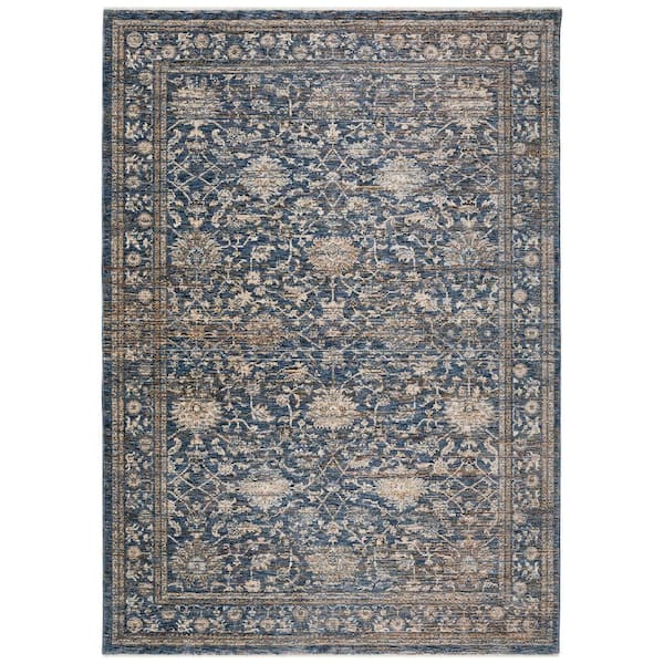 Yarra 3 ft. x 5 ft. Blue Vintage Rug