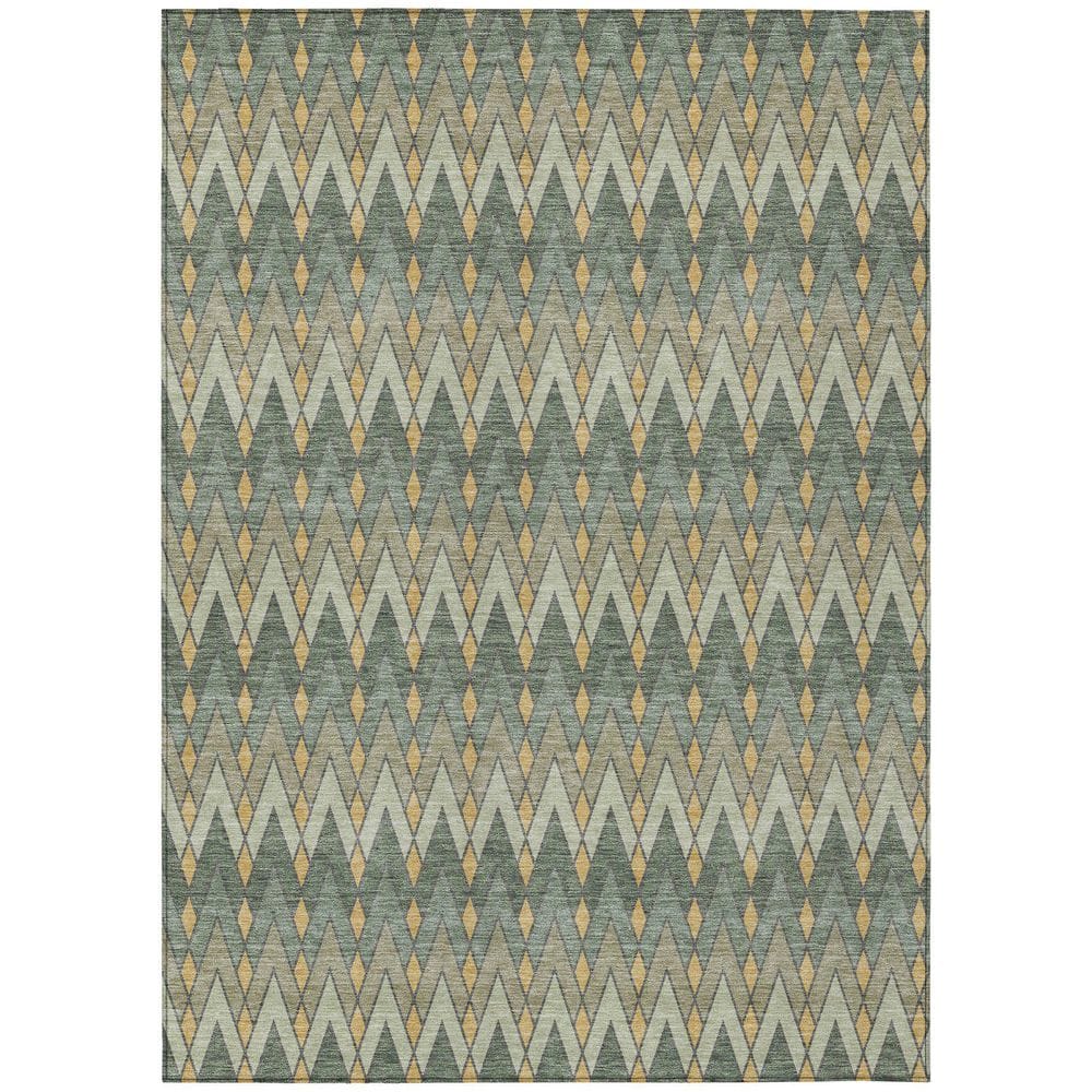 Chantille Machine Washable Indoor/Outdoor Abstract ACN2558 Basil 9 ft. x 12 ft. Area Rug price history on PriceWatchPro
